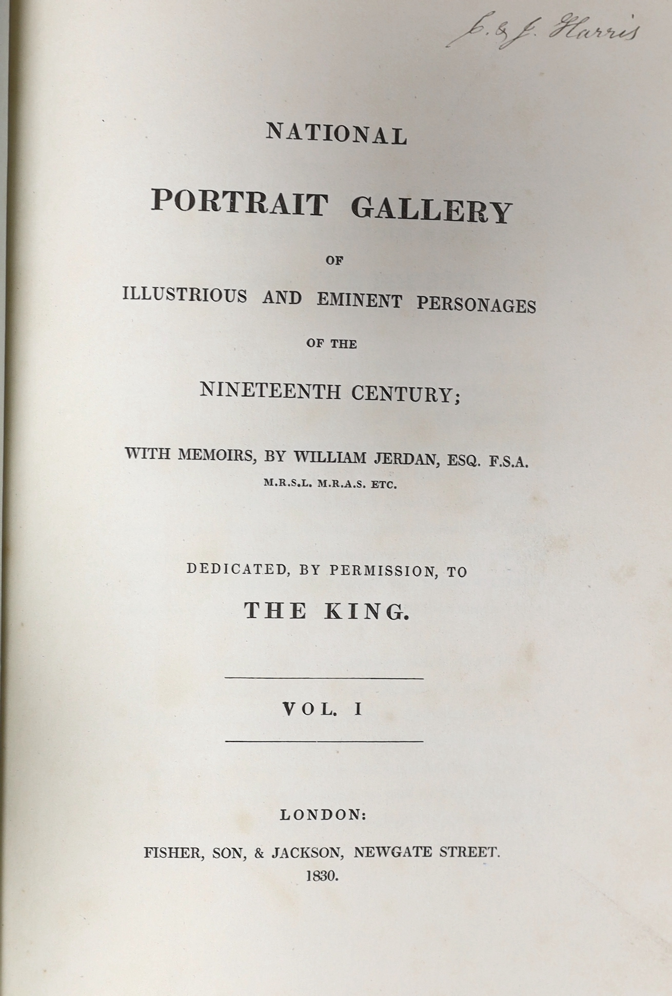 National Portrait Gallery, 5 vol., calf, rebacked, 1830 and Lloyd (N.) – A History of English Brickwork, original cloth, rebacked 1925